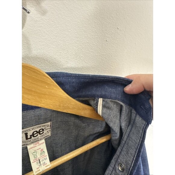 Vintage Lee Western Denim Shirt Men’s 16.5 34 Pearl Snap Selvedge Cowboy Rodeo - Picture 6 of 6